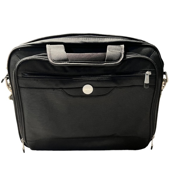 Dell Bags Dell Pro Nylon Black Laptop Briefcase Messenger Bag Like